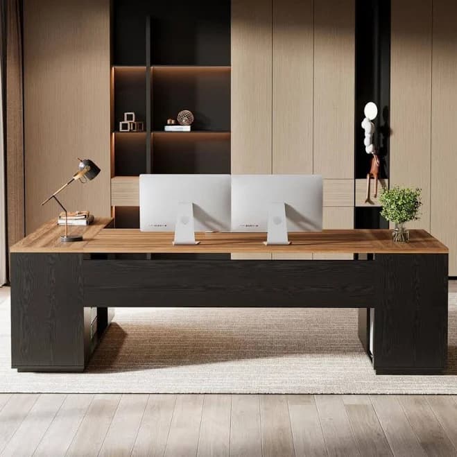 BYBLIGHT Capen Large L-Shaped Desk