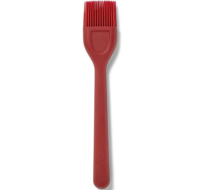 Sur La Table 7-Inch Red Silicone Pastry and Basting Brush