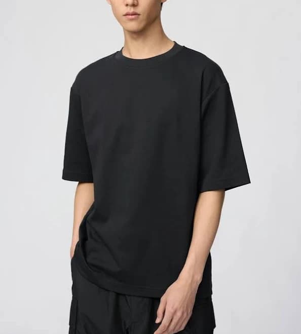 Airism Cotton Oversized Crew Neck T-Shirt Uniqlo