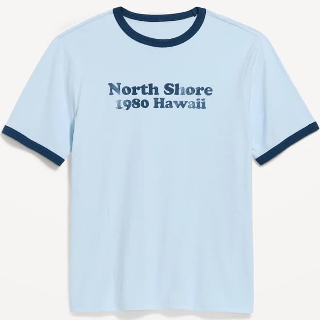 Old Navy Men's Graphic Ringer T-Shirt