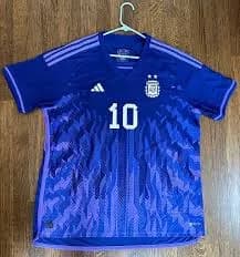 Authentic Adidas Lionel Messi Argentina Purple Away Jersey World Cup 2022 Miami