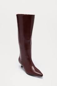 Dare Knee High Kitten Heel Boots - Brown | Fashion Nova