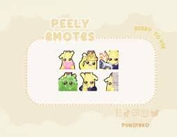 ストリームエモート | サブ/ビットバッジ | チャンネルポイント Twitch | Discord と YouTube | バナナエモート | エージェント | Peely - Etsy 日本
