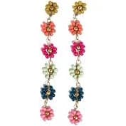 INK+ALLOY Amanda Flower Beaded Dangle Earrings