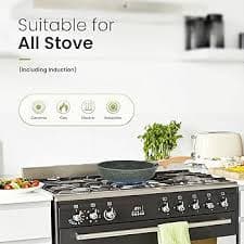 Amazon.com: Kitchen Academy Removable Handle Pots and Pans Set - 10 Pieces Green Cookware Set with Removable Handle, RV Induction Cookware Set for Camp: Home & Kitchen