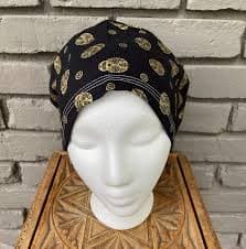 Halloween Scrub Cap, Day of the Dead, Sugar Skull, Surgical Scrub Cap, Scrub Caps for Women, Scrub Hats, Euro Pixie Toggle Hat