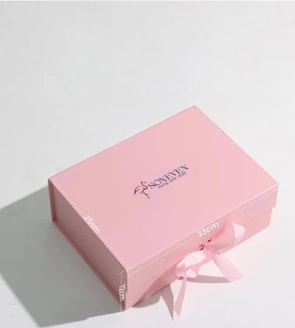 Pink Gift Box with Ribbon Bow