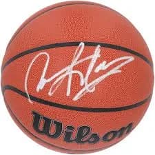 Réplique de ballon de basket Wilson autographiée par Dennis Rodman des Chicago Bulls