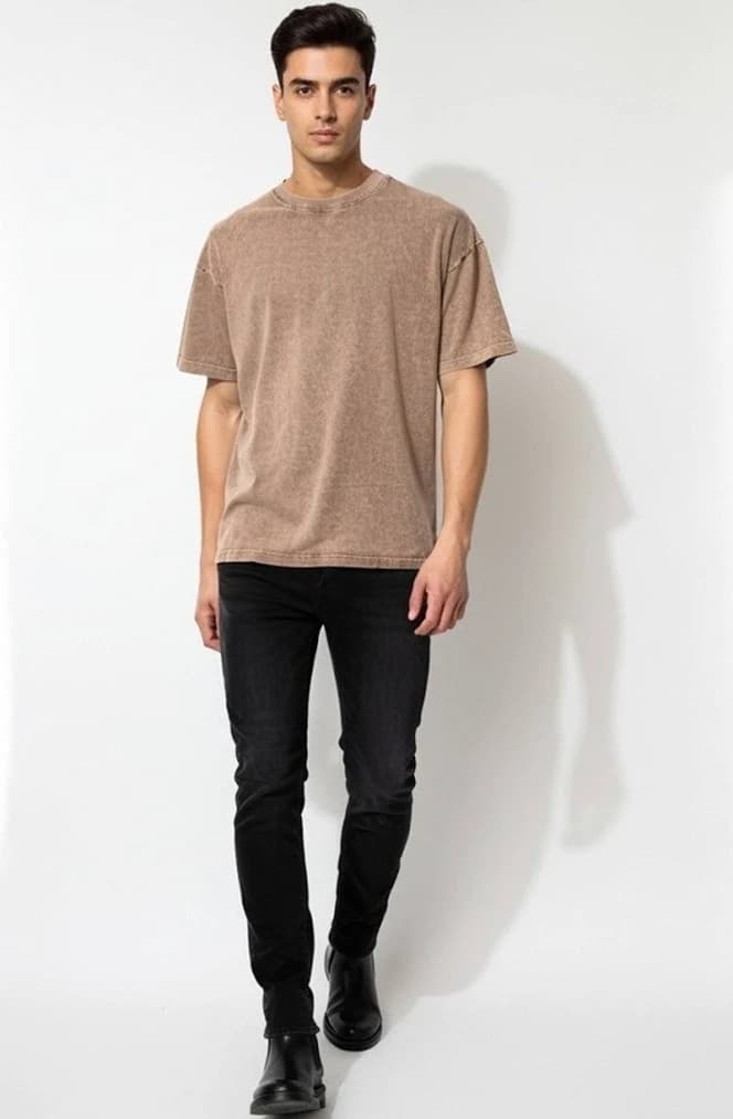 Mineral Wash Cotton Crew Tee