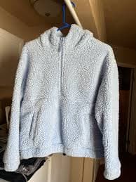 Cozy blue fleece jacket XL (14-16) | Mercari
