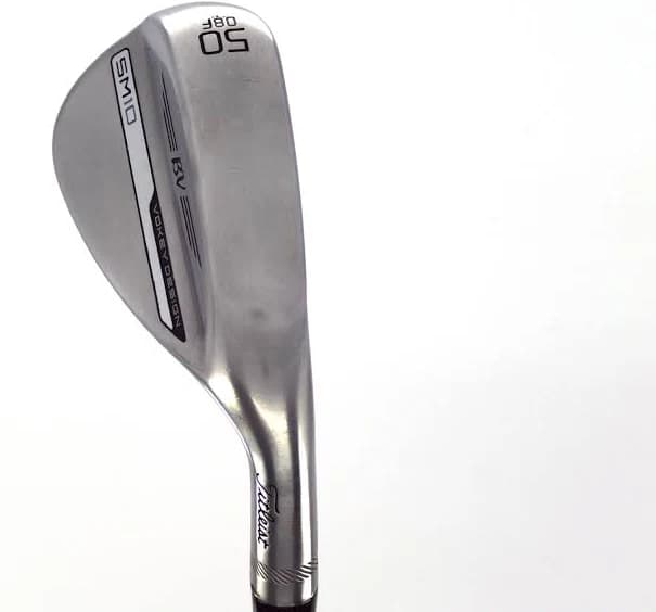 Titleist Vokey SM10 Tour Chrome Wedge Gap GW 50° 8 Deg Bounce F Grind Mitsubishi Tensei Red AM2 Graphite Senior Right Handed 36.0in Used Golf Clubs