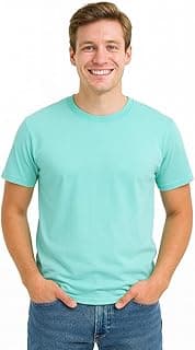 Men’s T-Shirts Ringspun Cotton Crew Neck Tee Shirts|Casual Wear T Shirt | Pre Shrunk with Panel Wash