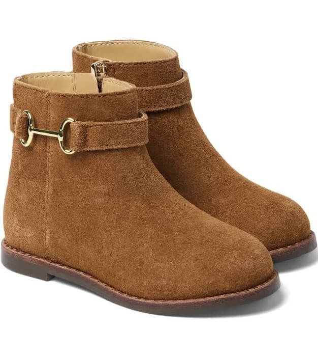Janie and Jack Suede Bridle Bit Bootie
