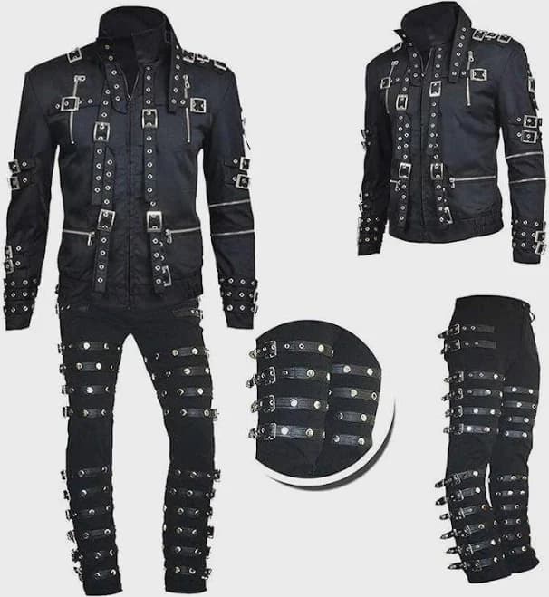 King of Pop Michael Jackson Bad Concert Cosplay Leather Jacket