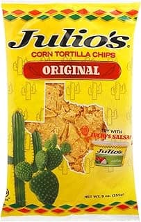 Julios Chip Tortilla Original Seasoned 9 oz (Pack of 12)