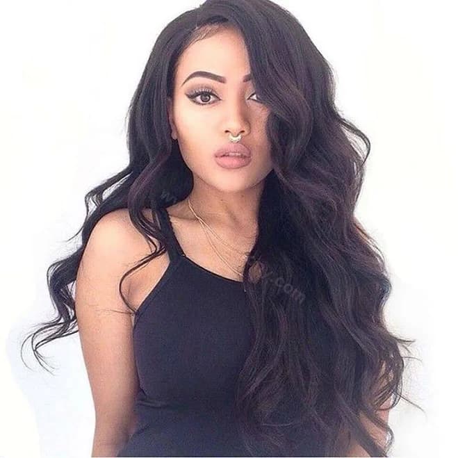 Real Human Hair Big Body Wave Full Lace Wig