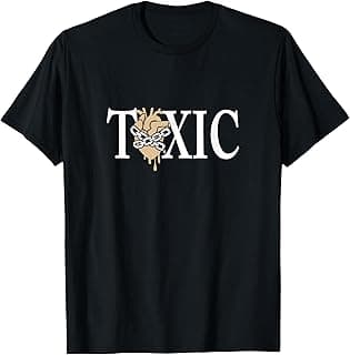 Tan Color Toxic Heart Tan Graphic T-Shirt