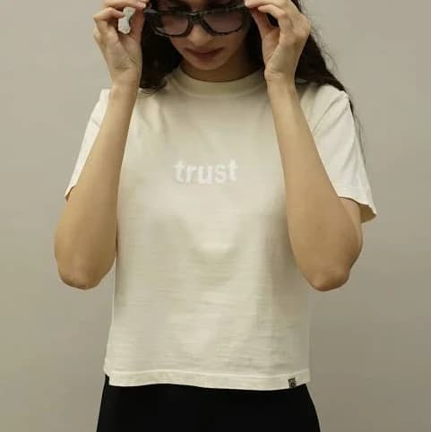 Cropped Cotton T-Shirt