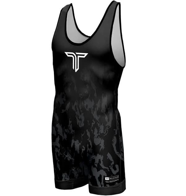 Men's Particle Camo Wrestling Singlet