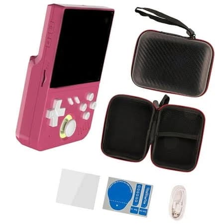 Aooower Lightweight Mini Handheld Gaming Device Retro Design 64gb Internal Storage Open Source Customization Visual Experience, Black