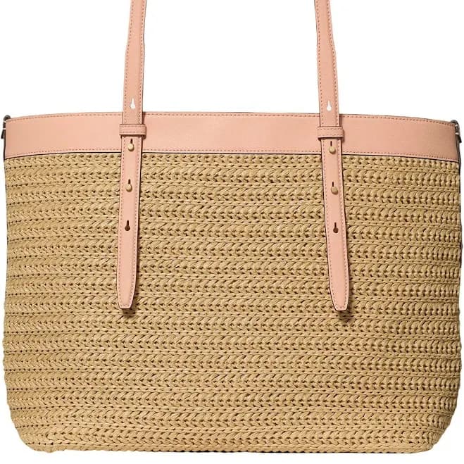 Kate Spade Women's Large Do It All Straw Tote Bag