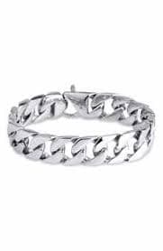 HMY JEWELRY Heavy Oxidized Stainless Steel Chain Bracelet | Nordstromrack