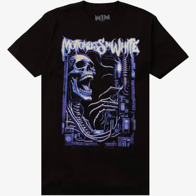 Motionless in White Cyber Skeleton Graphic T-Shirt