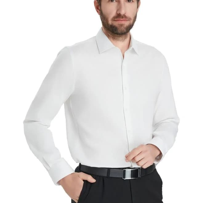BarIII Men's Slim-Fit Leopard Print Dress Shirt
