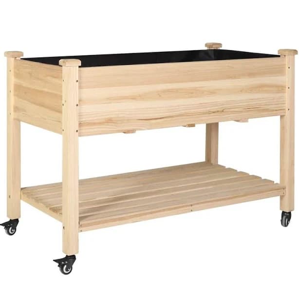 VEIKOUS 47 in. x 23 in. x 33 in. Wooden Raised Garden Bed with
