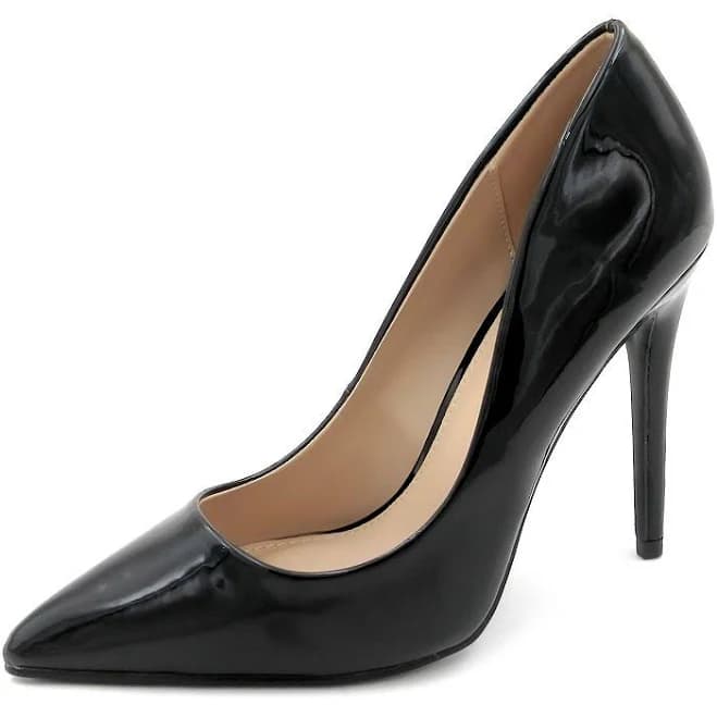 Elegant Pointed Toe Stiletto Heels for Women - Classic High Heel Pumps, Women's, Size: 9, Black Pu