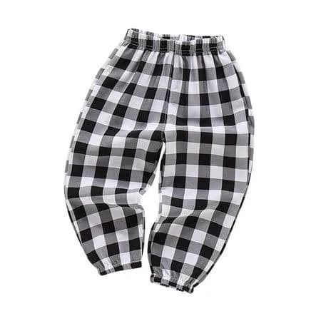Kids Unisex Plaid Pajama Pants