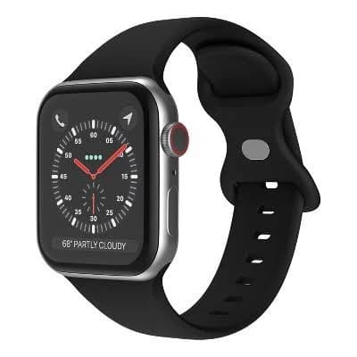 Link Apple Watch Compatible Soft Silicone Sport Band Waterproof Mens Womens For Series SE 7 6 5 4 3 2 1