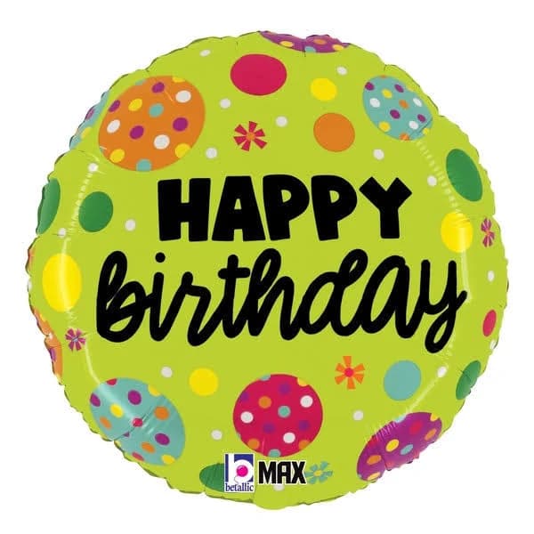 Birthday Polka Dots Balloon