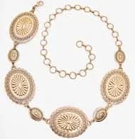 Gold Tone Medallion Chain Belt