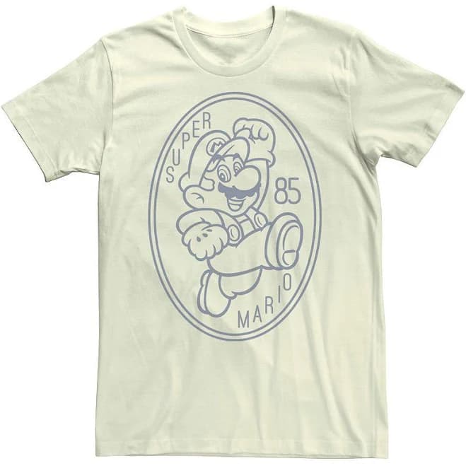 Nintendo Super Mario Vintage 85 Oval Graphic Tee