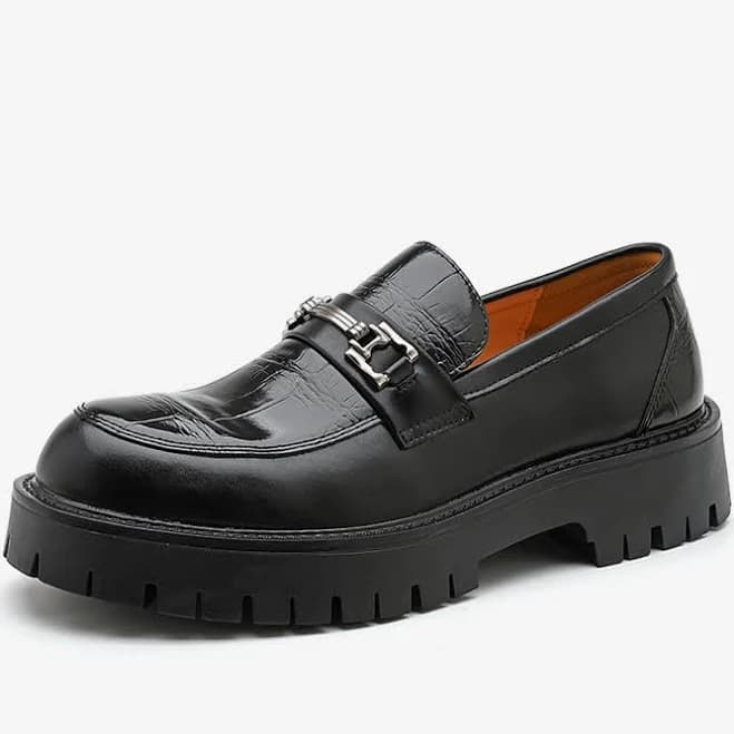 Men's Slip-On Chunky Leather Horsebit Loafers