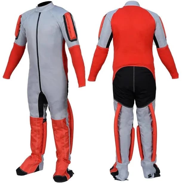 Custom made Jumpsuit Skydiving/ Free-fly Paragliding/Wind Tunnel with Grip Handles, Booties in Multi Color Combinations &