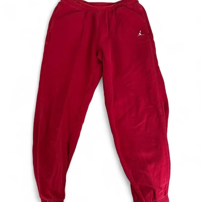 Jordan Men's Red/Burgundy Sweatpants - L