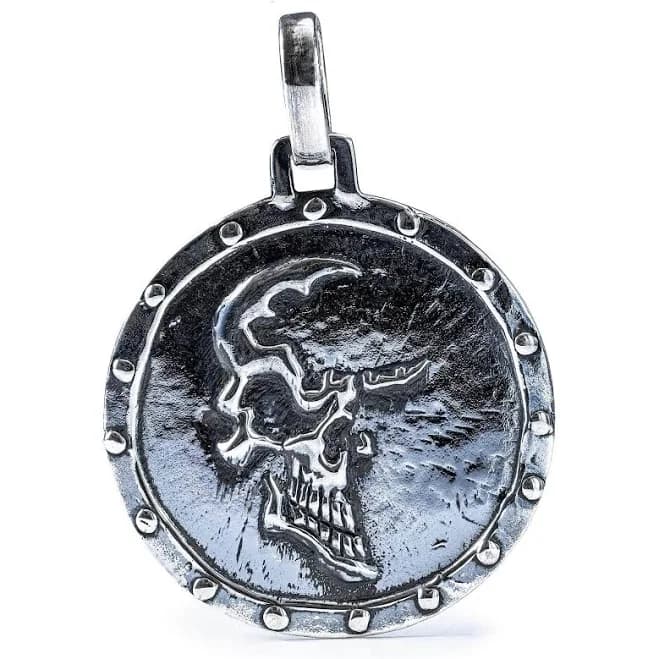925 Sterling Silver Skull Pendant