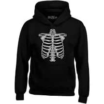 Skeleton Ribcage Halloween Costume Skull Hoodie Sweatshirts
