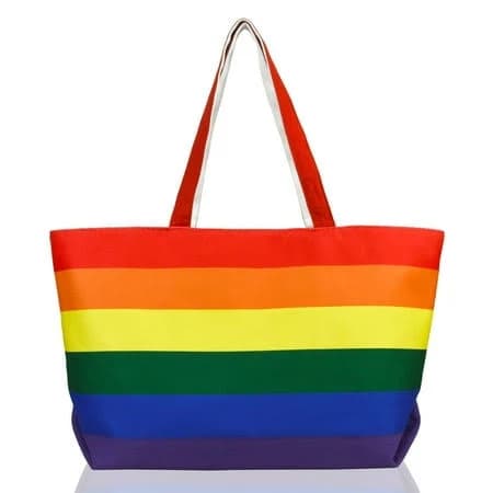 Dalix Rainbow Tote Bag
