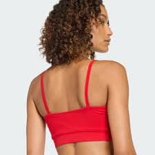 adidas 3 STRIPES BRALETTE - Red | Free Shipping with adiClub