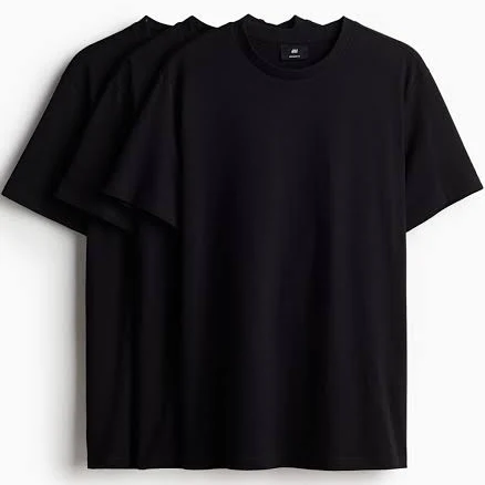 H&M Men's 3-Pack Regular Fit T-Shirts