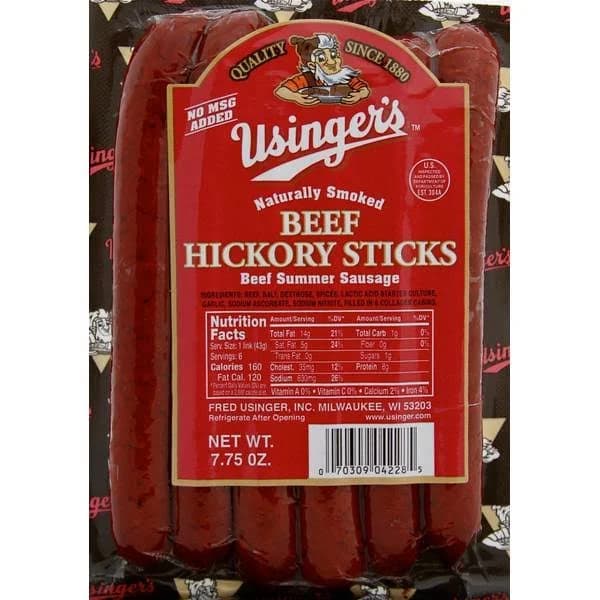 Usinger's Beef Summer Sausage Hickory Sticks