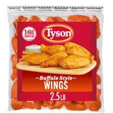 Tyson Buffalo Frozen Chicken Wings, Bag, 40 oz