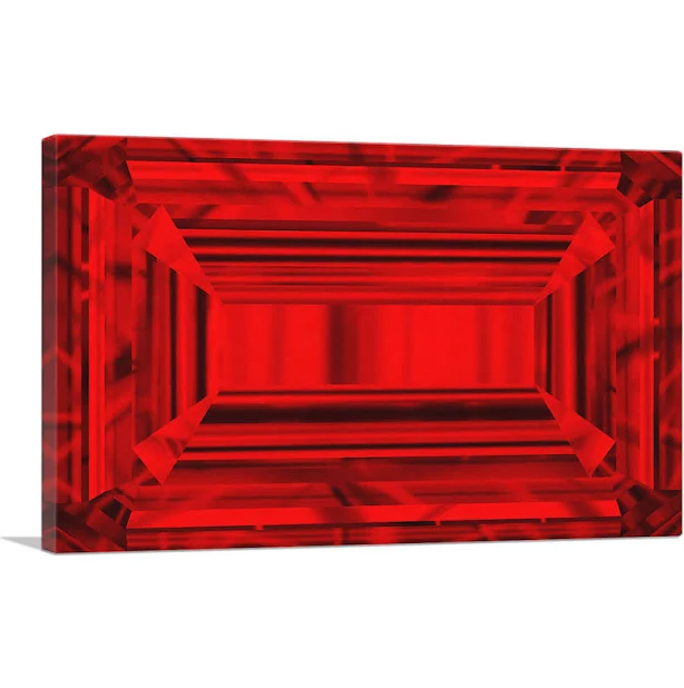 High-Quality Red Canvas Wall Art by ARTCANVAS - 18" x 26" Decor
