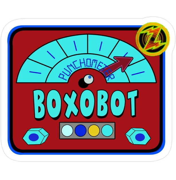 Buzz Lightyear's Space Ranger Spin Boxobot Punchometer Disneyland Sticker