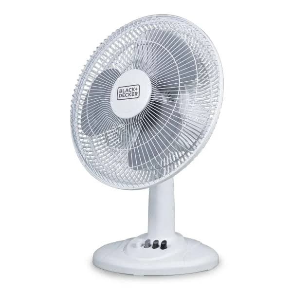 BLACK+DECKER 12" 3-Speed Oscillating Table Fan