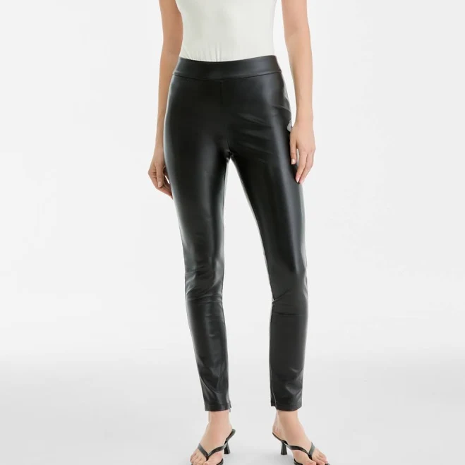 Bar III Women's Faux-Leather Leggings