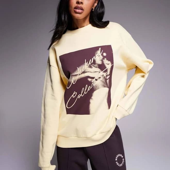Weekend Collective Sweatshirt with Photographic Print